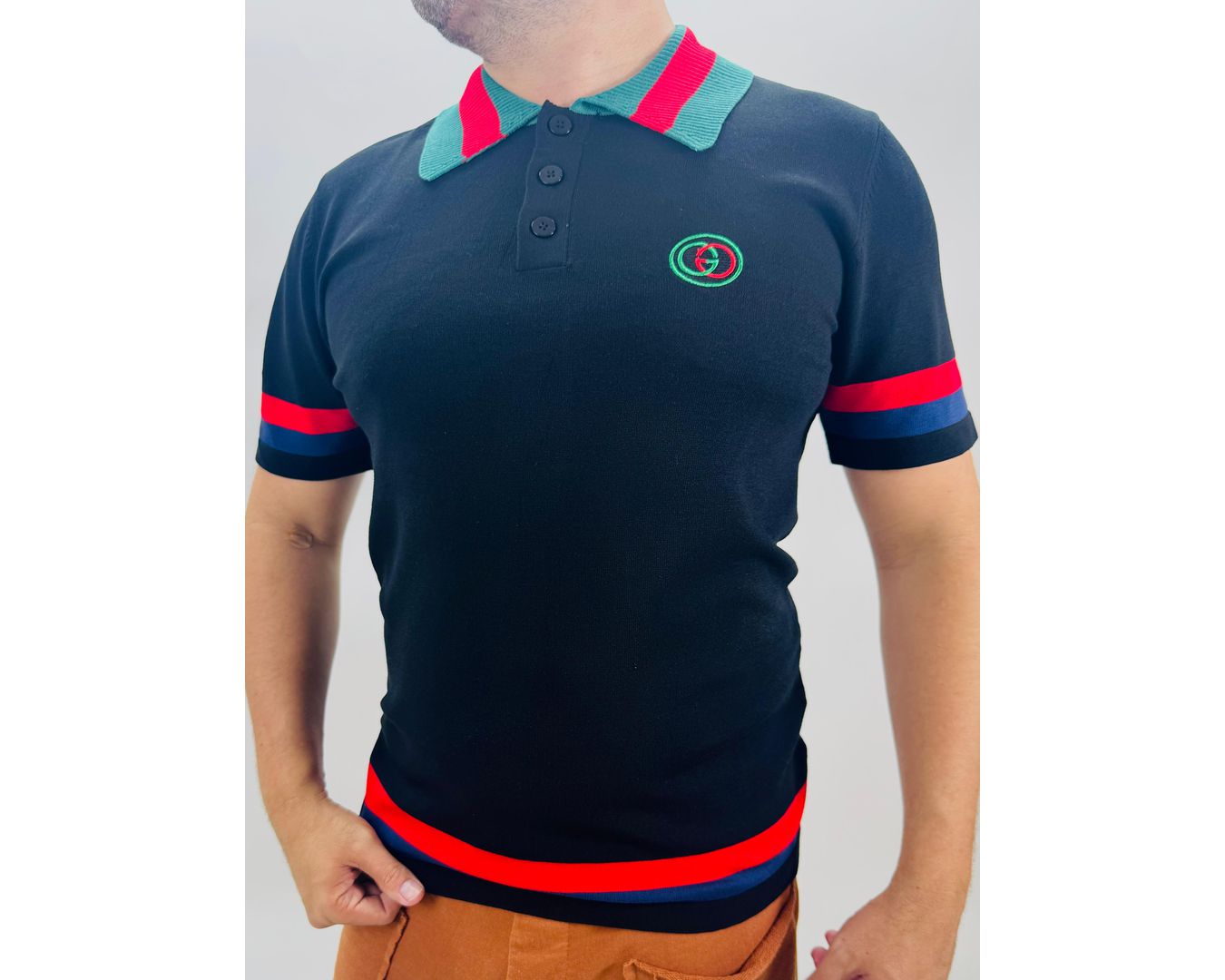 GOLA POLO TRICÔ GUCCI - IMPORTADA*