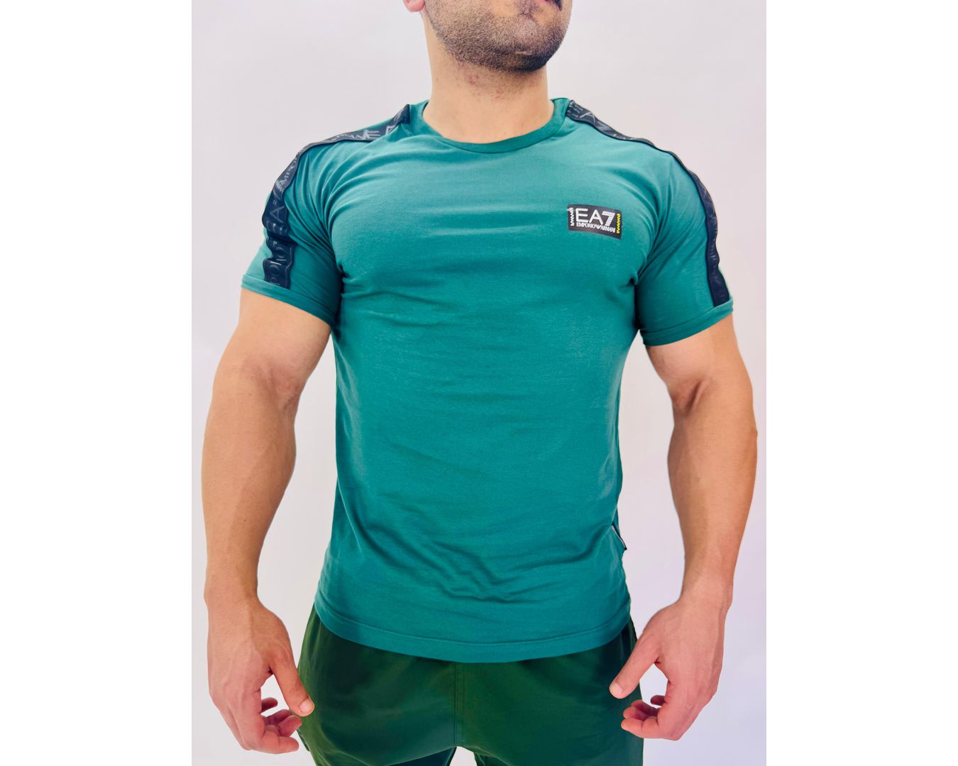 Camiseta Empório Armani - Verde - Egípcia 