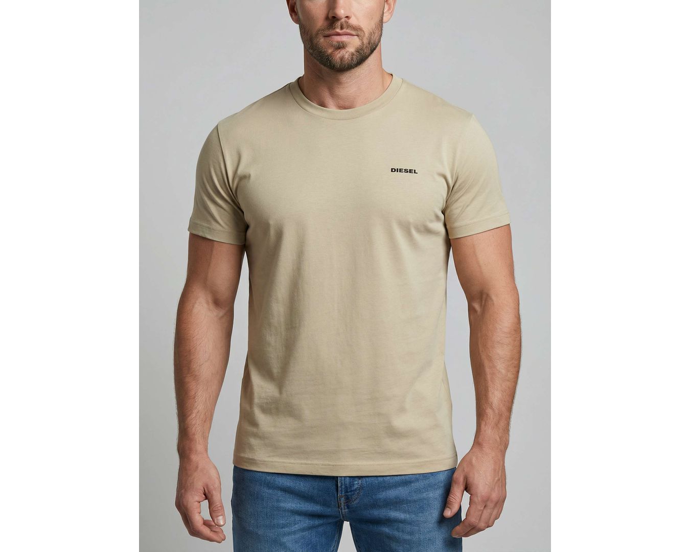 CAMISETA DIESEL - BEGE PALHA