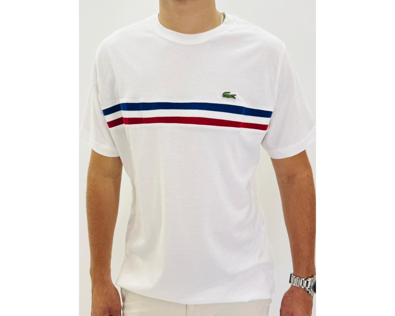 CAMISETA LACOSTE - BRANCA