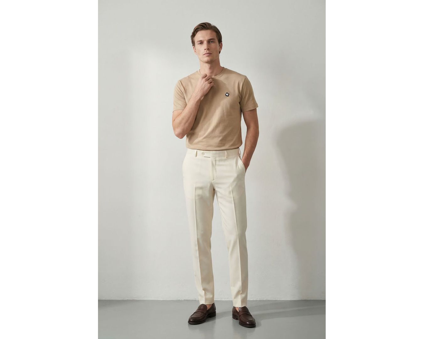 CAMISETA MARTINE LORENZO - BEGE