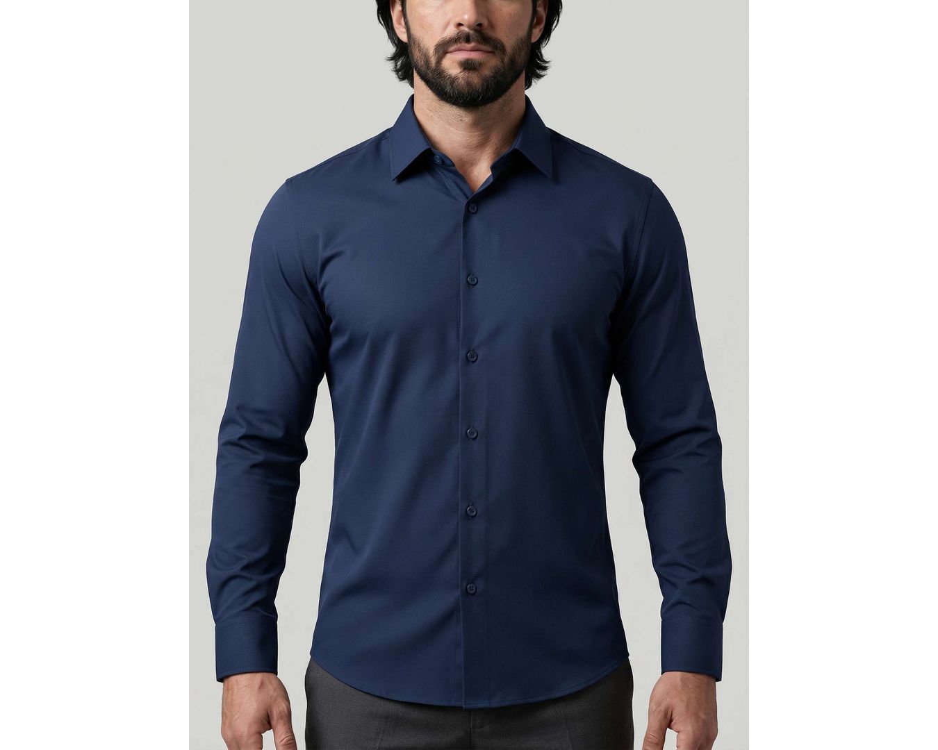 MARTINE LORENZO CAMISETA SOCIAL - MARINHO