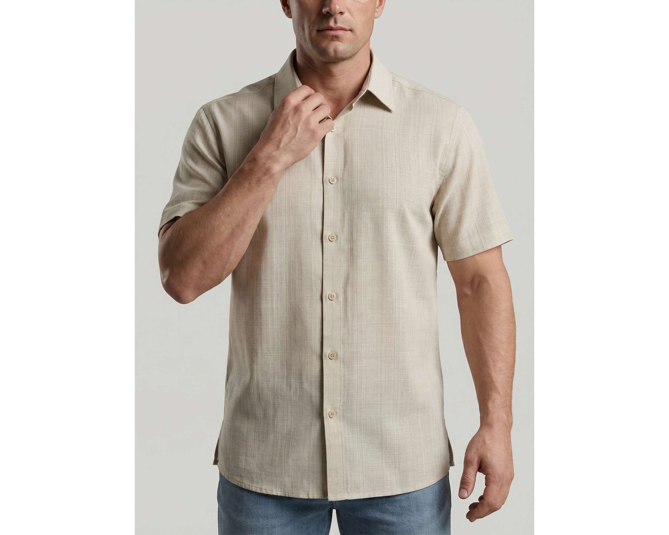 CAMISA SOCIAL BARI MARTINE LORENZO - OFF WHITE