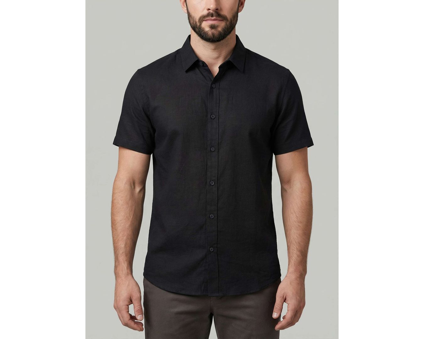 CAMISA SOCIAL BARI MARTINE LORENZO - PRETO