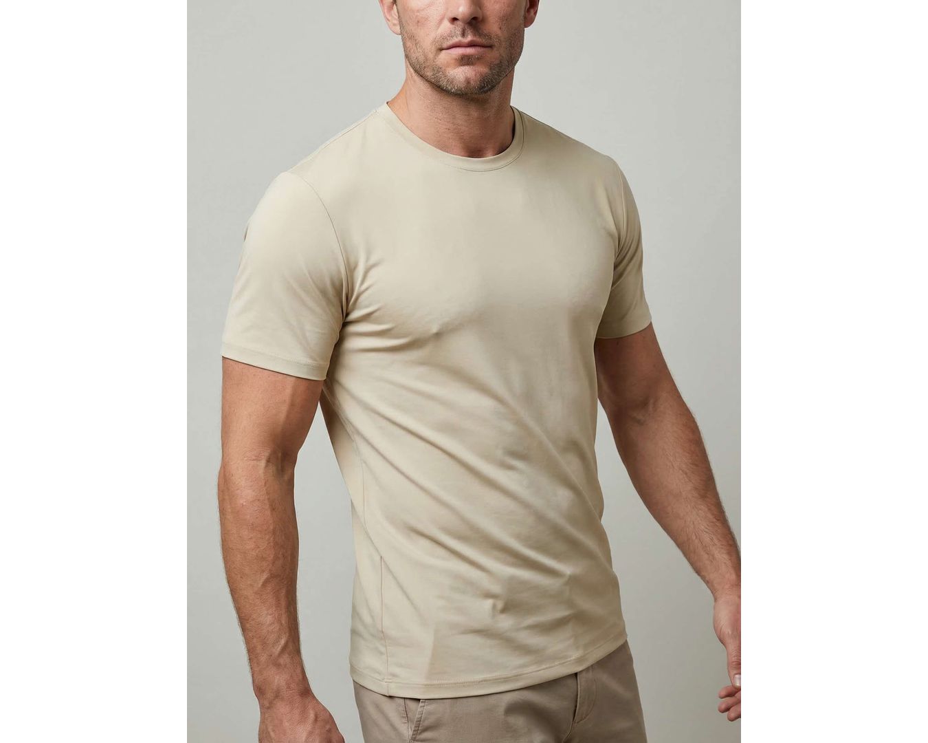 CAMISETA TECH MARTINE LORENZO - BEGE