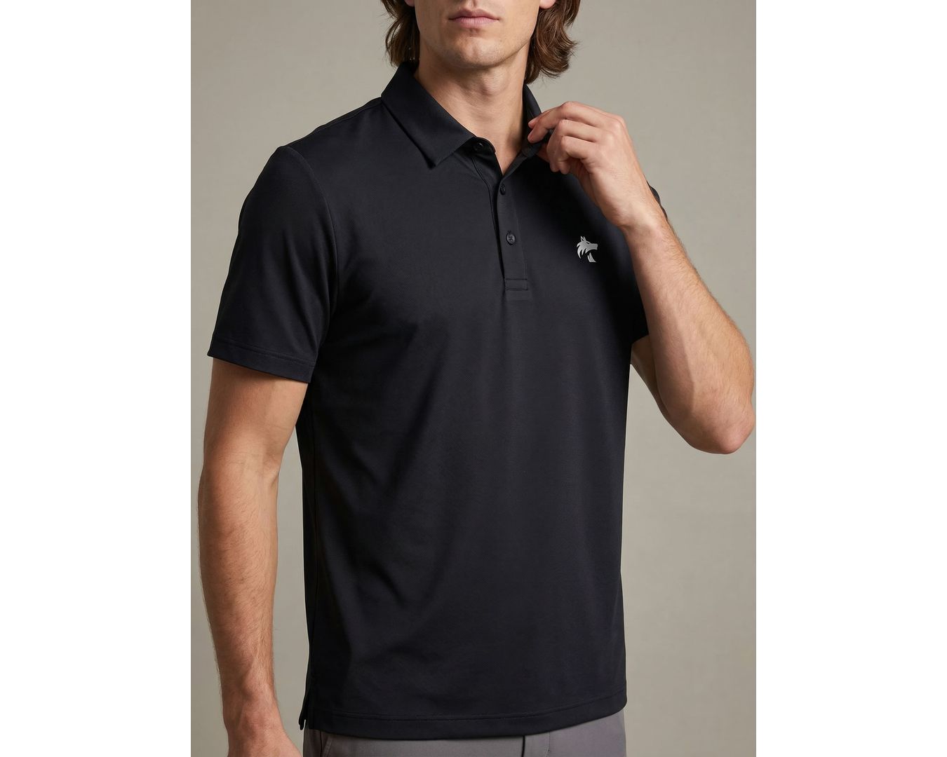 GOLA POLO MARTINE LORENZO - PRETO 