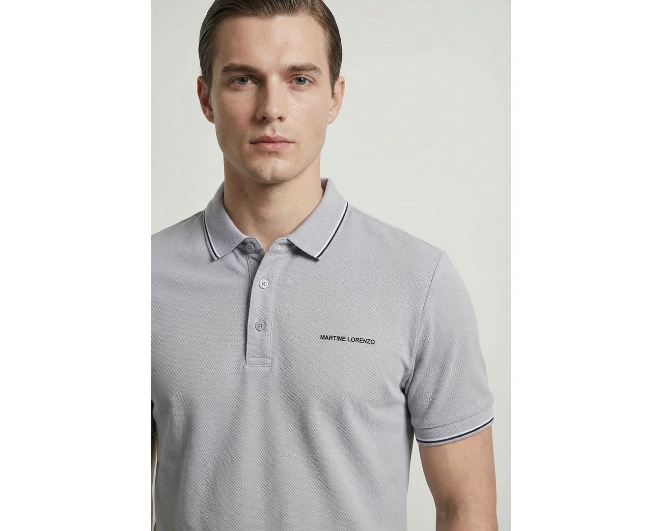 GOLA POLO RIMINI MARTINE LORENZO - CINZA 