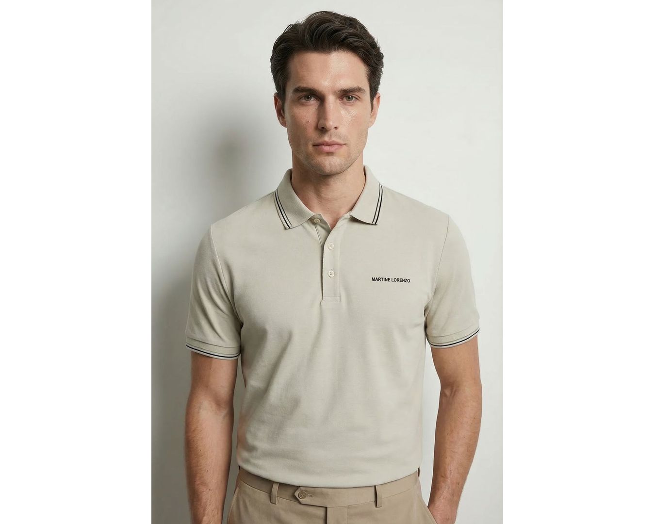 GOLA POLO RIMINI MARTINE LORENZO - BEGE