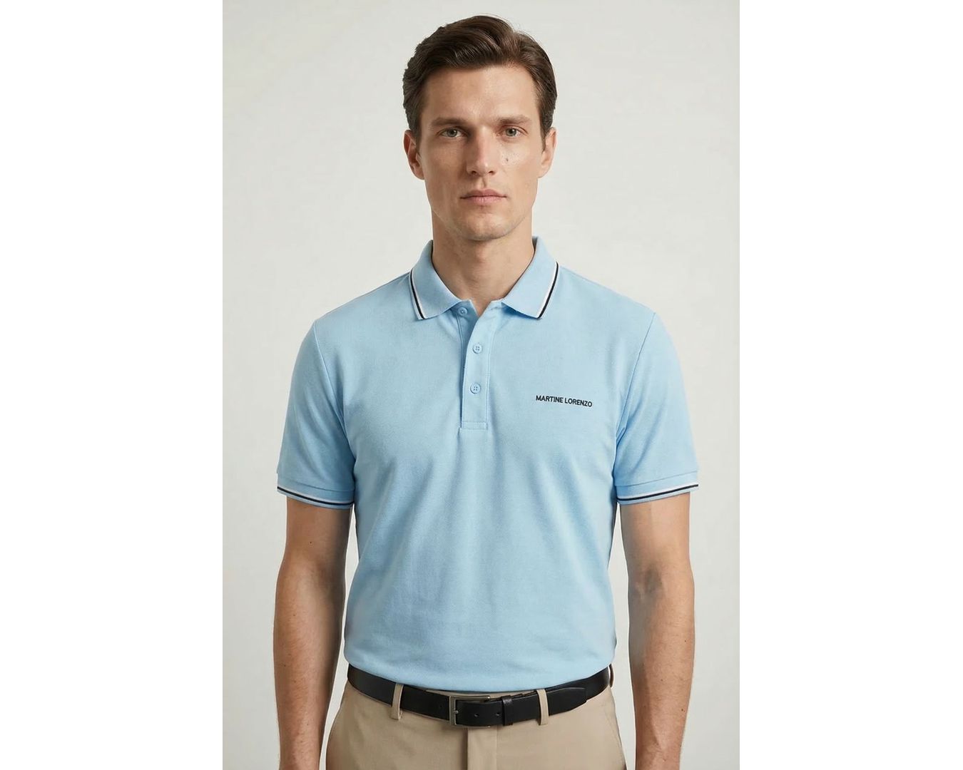 GOLA POLO RIMINI MARTINE LORENZO - AZUL CLARO