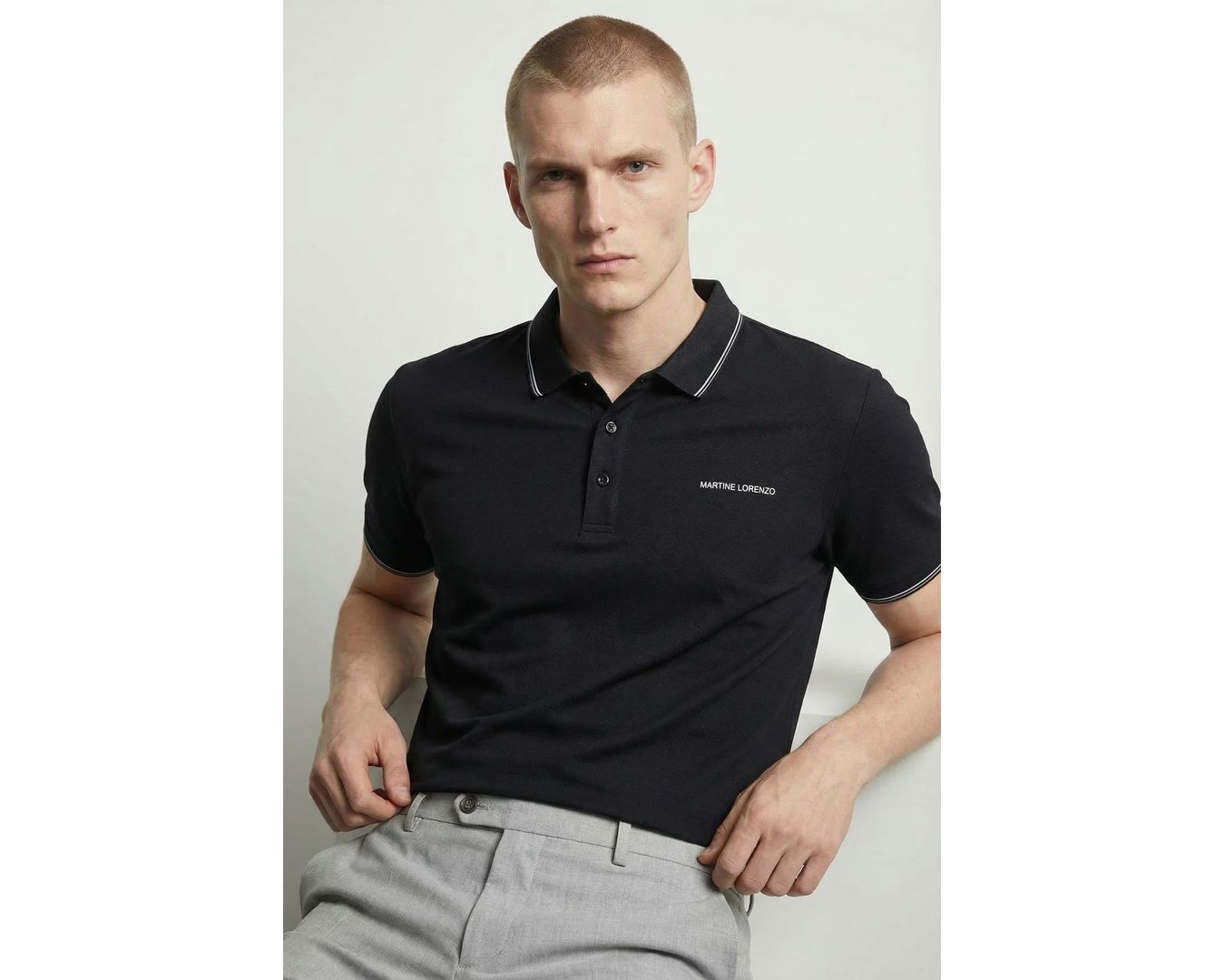 GOLA POLO RIMINI MARTINE LORENZO - PRETO