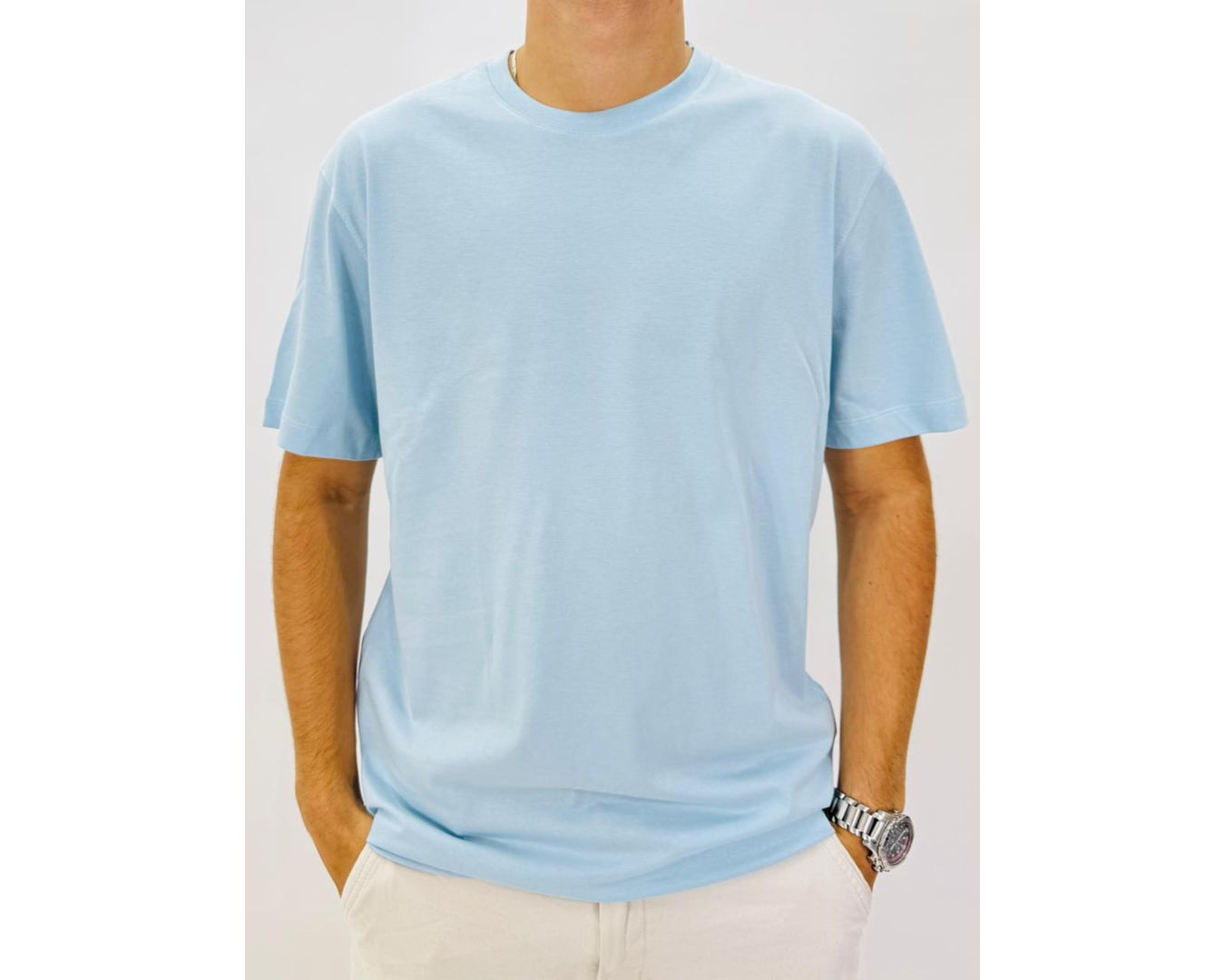 CAMISETA ZARA - AZUL BEBE