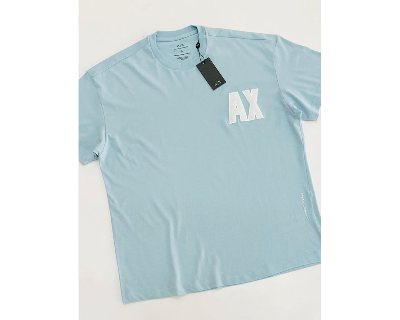 Camiseta Empório Armani Oversized - AZUL BEBÊ 