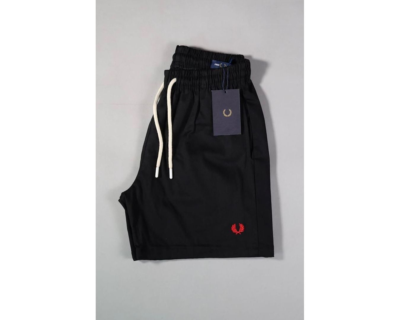 Short Mauricinho Sarja Fred Perry - Preto