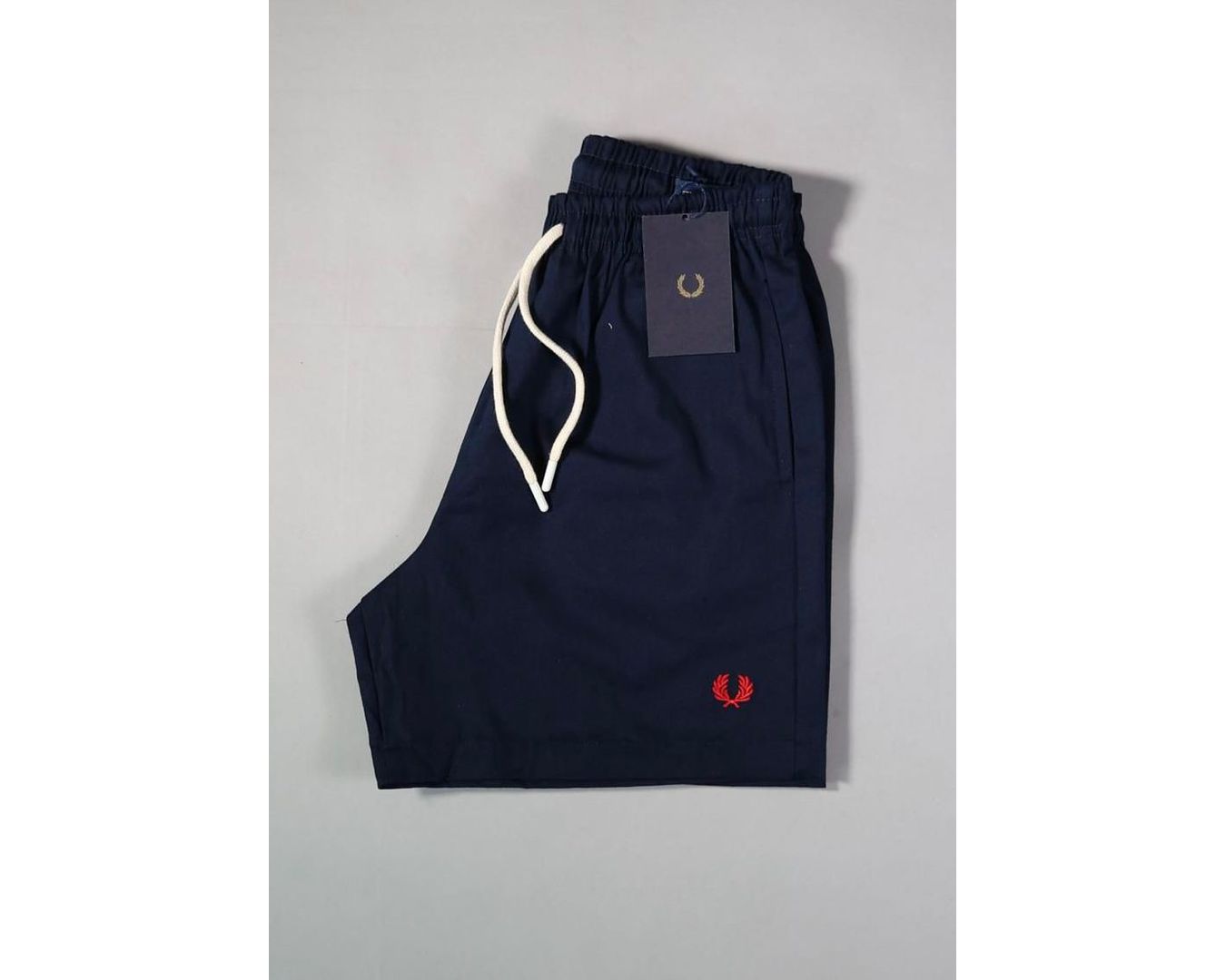 Short Mauricinho Sarja Fred Perry - Azul Marinho