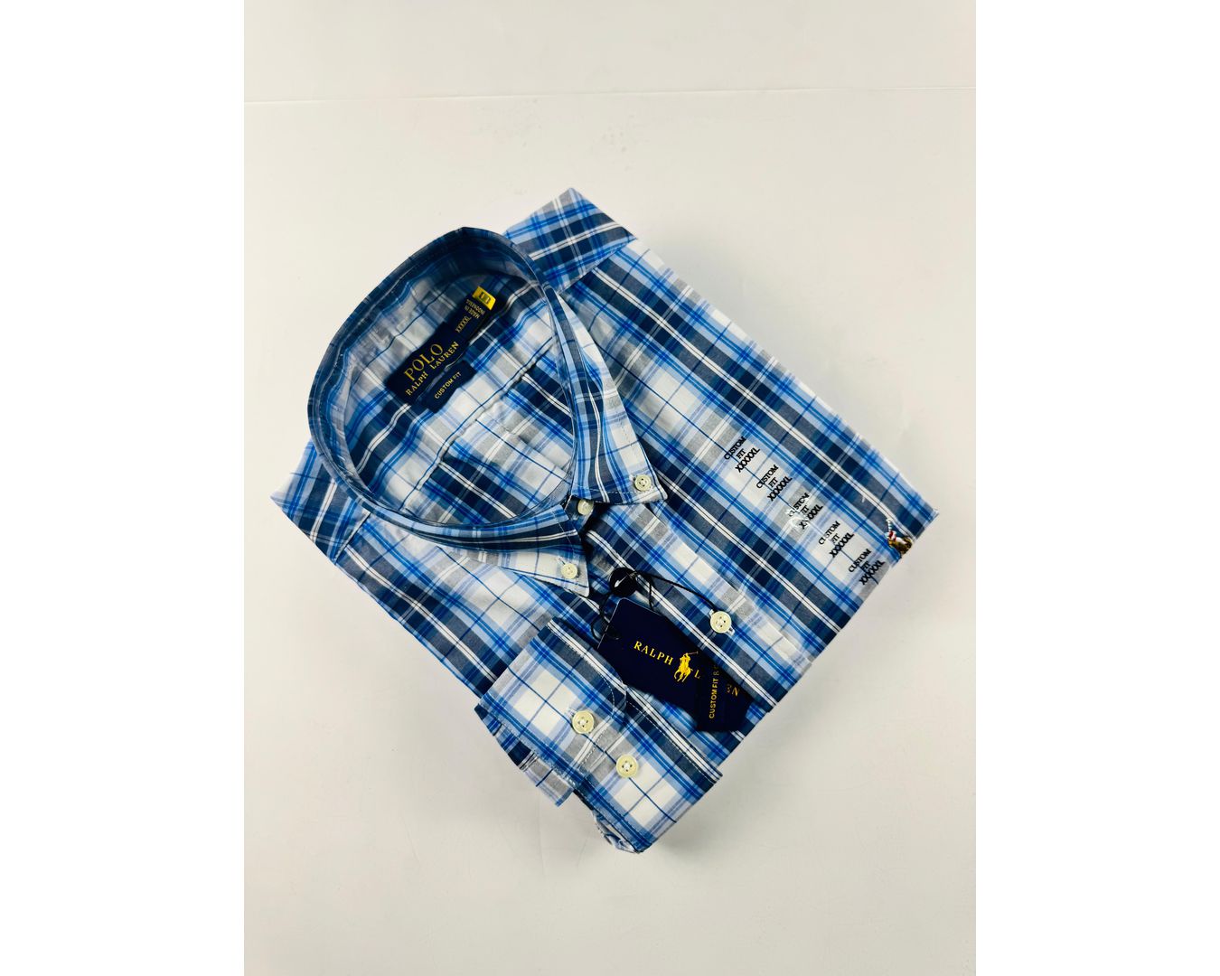 Camisa Social Ralph Lauren Manga Longa Xadrez Plus Size 