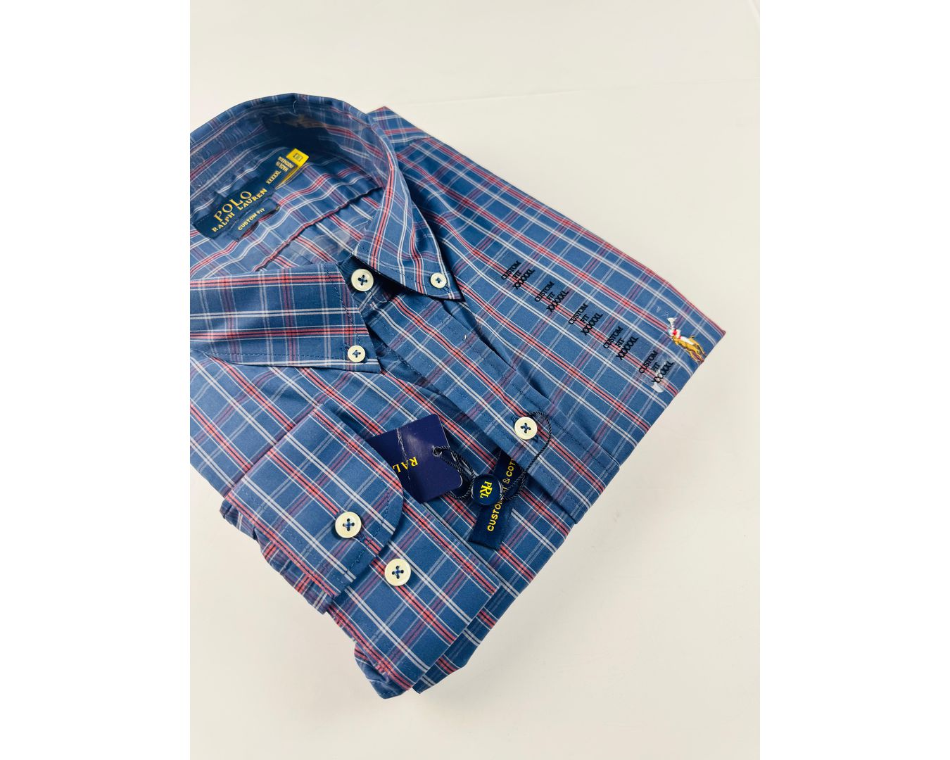 Camisa Social Ralph Lauren Manga Longa Xadrez Plus Size 