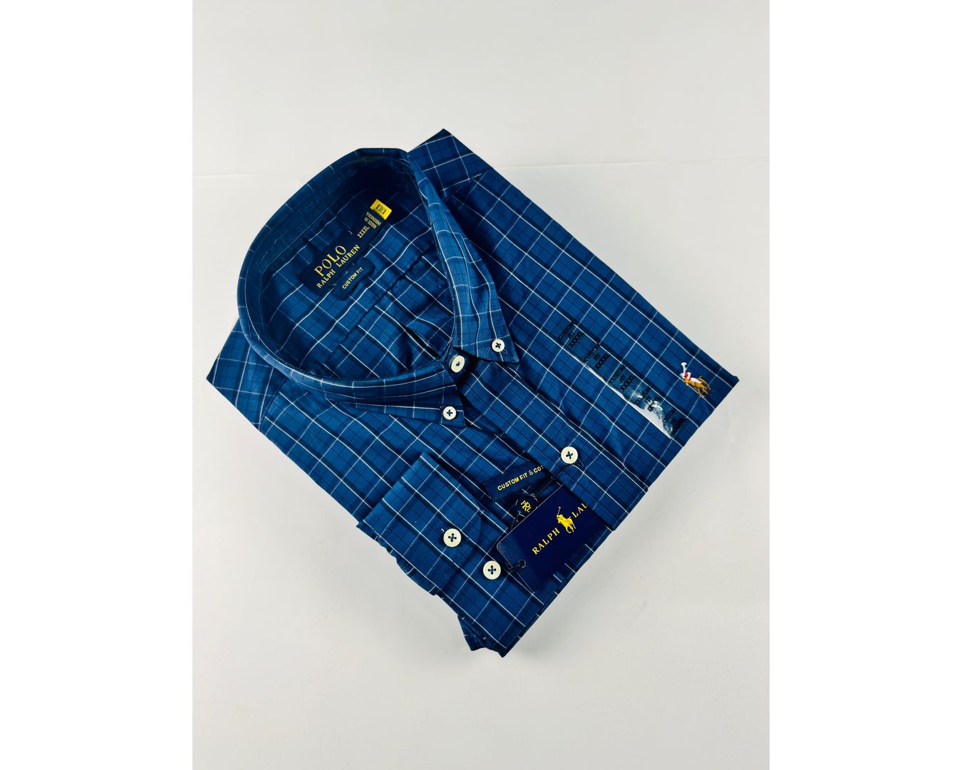 Camisa Social Ralph Lauren Manga Longa Xadrez Plus Size 