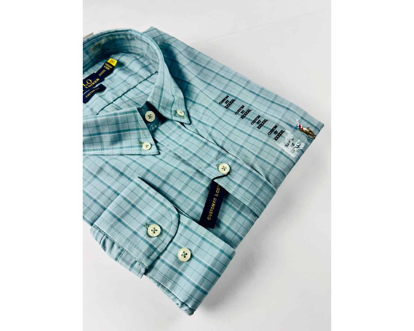 Camisa Social Ralph Lauren Manga Longa Xadrez Plus Size