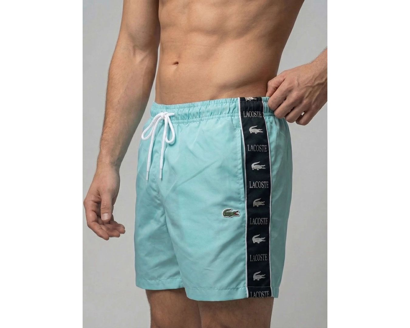 SHORT LACOSTE - AZUL CLARO