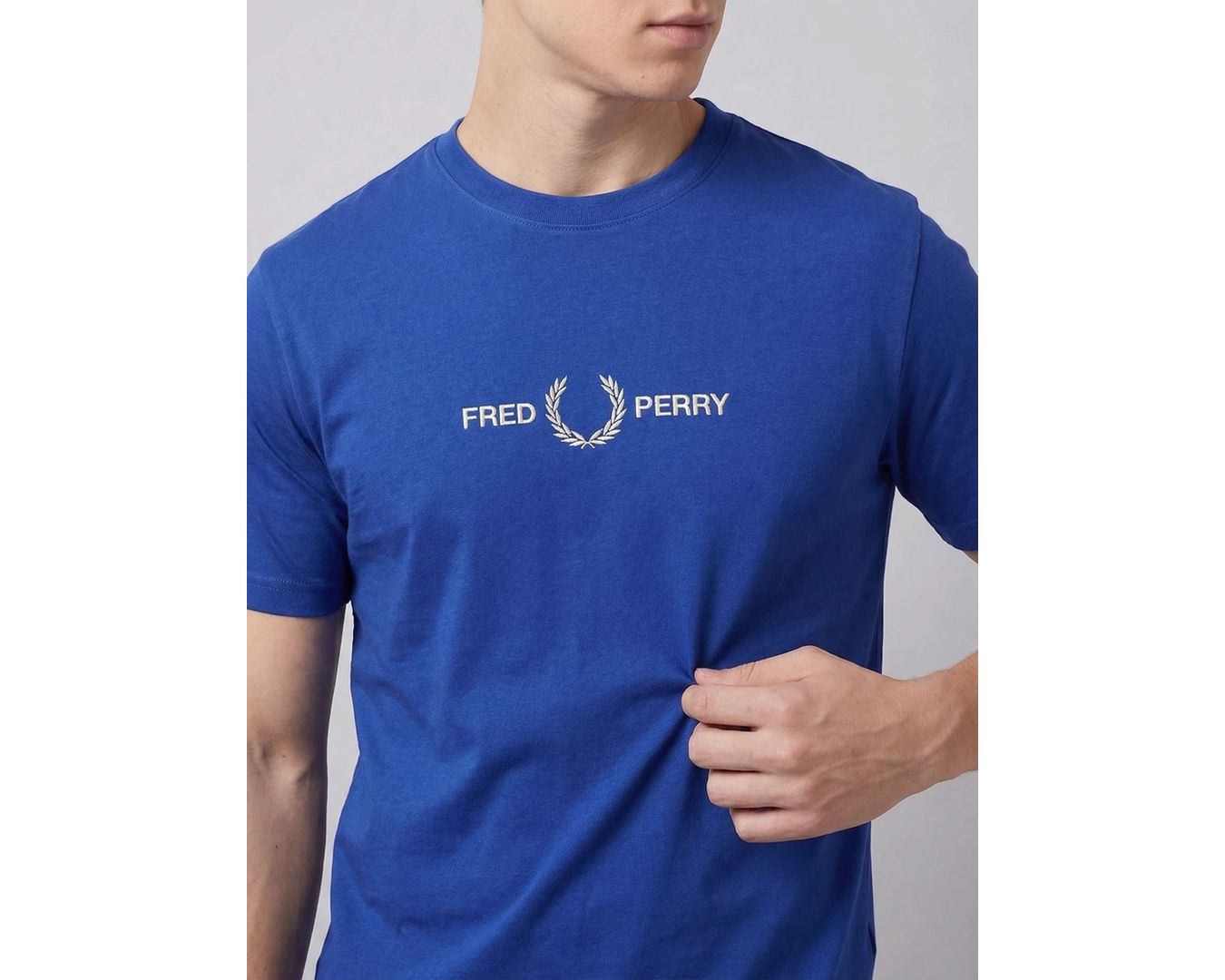 CAMISETA FRED PERRY AZUL 