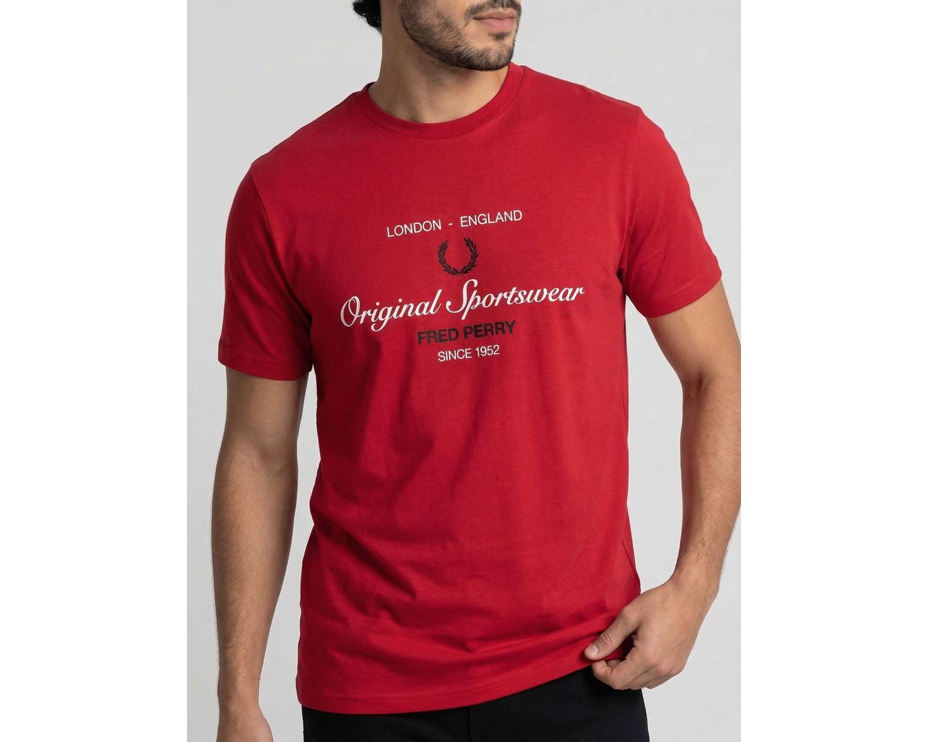CAMISETA FRED PERRY VERMELHO