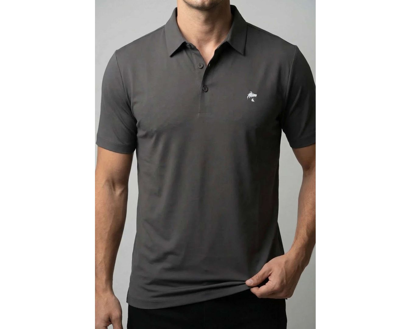 GOLA POLO MARTINE LORENZO- CINZA ESCURO