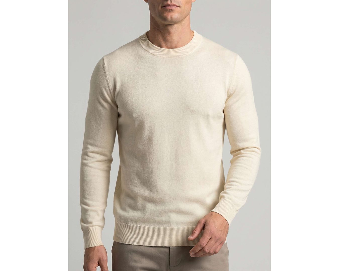 SUÉTER MARTINE LORENZO - BEGE CLARO