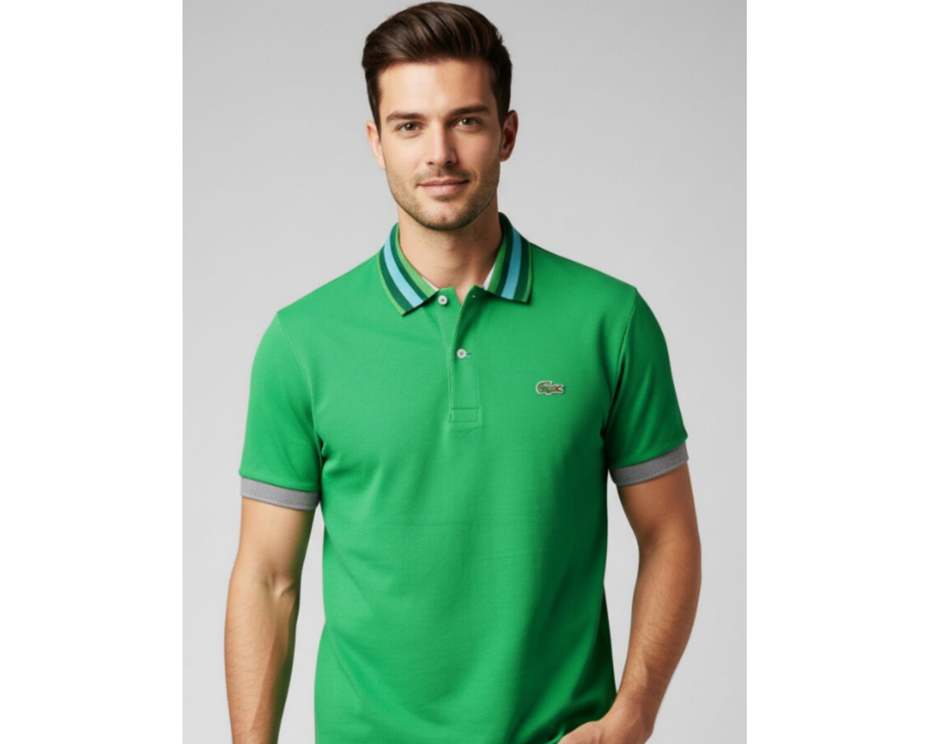 Gola Polo Lacoste Diferenciada Importada - Verde 