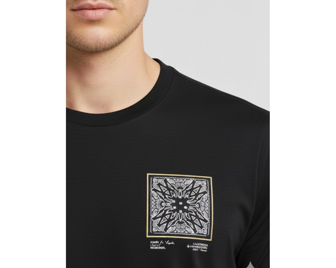 Camiseta Amiri - Preta - Chinesa 