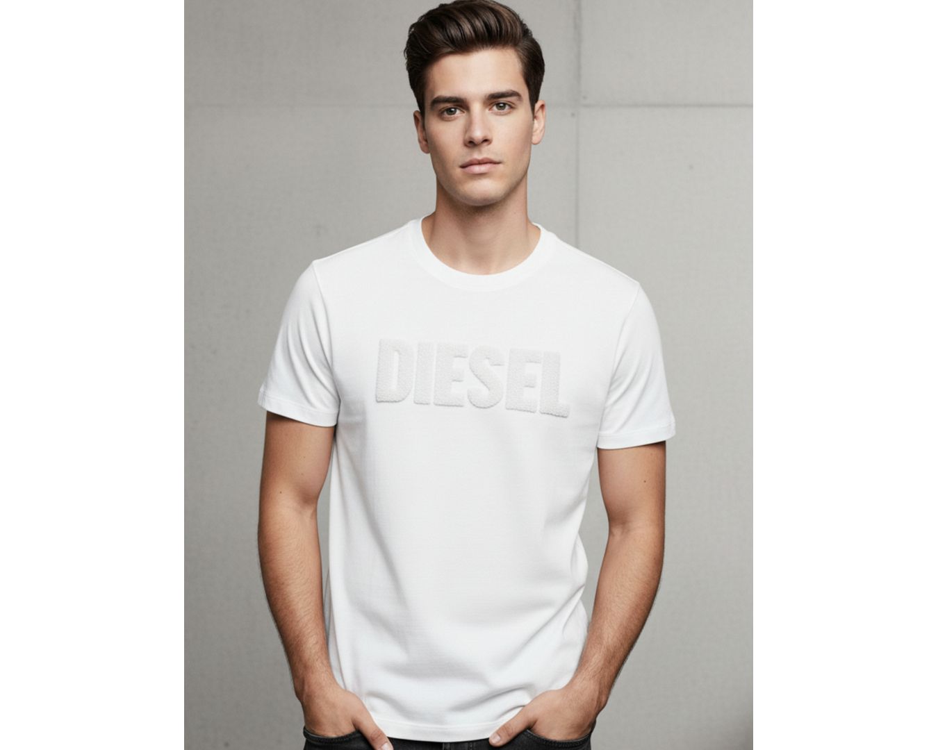 Camiseta Diferenciada Diesel - Branca
