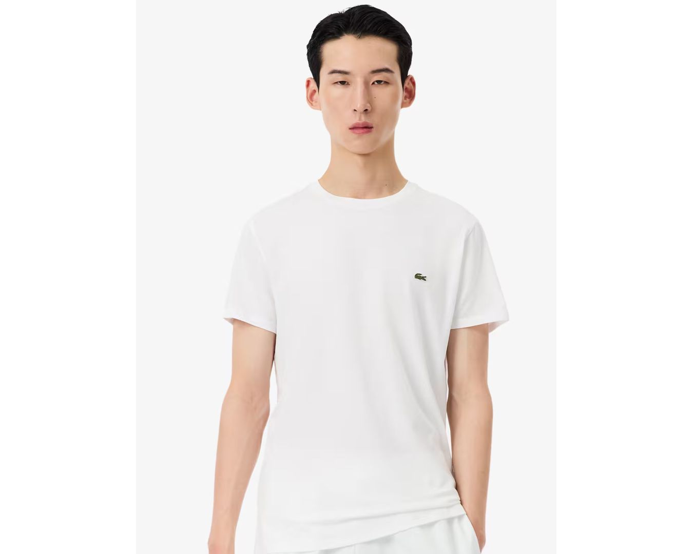 Camiseta Básica Lacoste - Branca