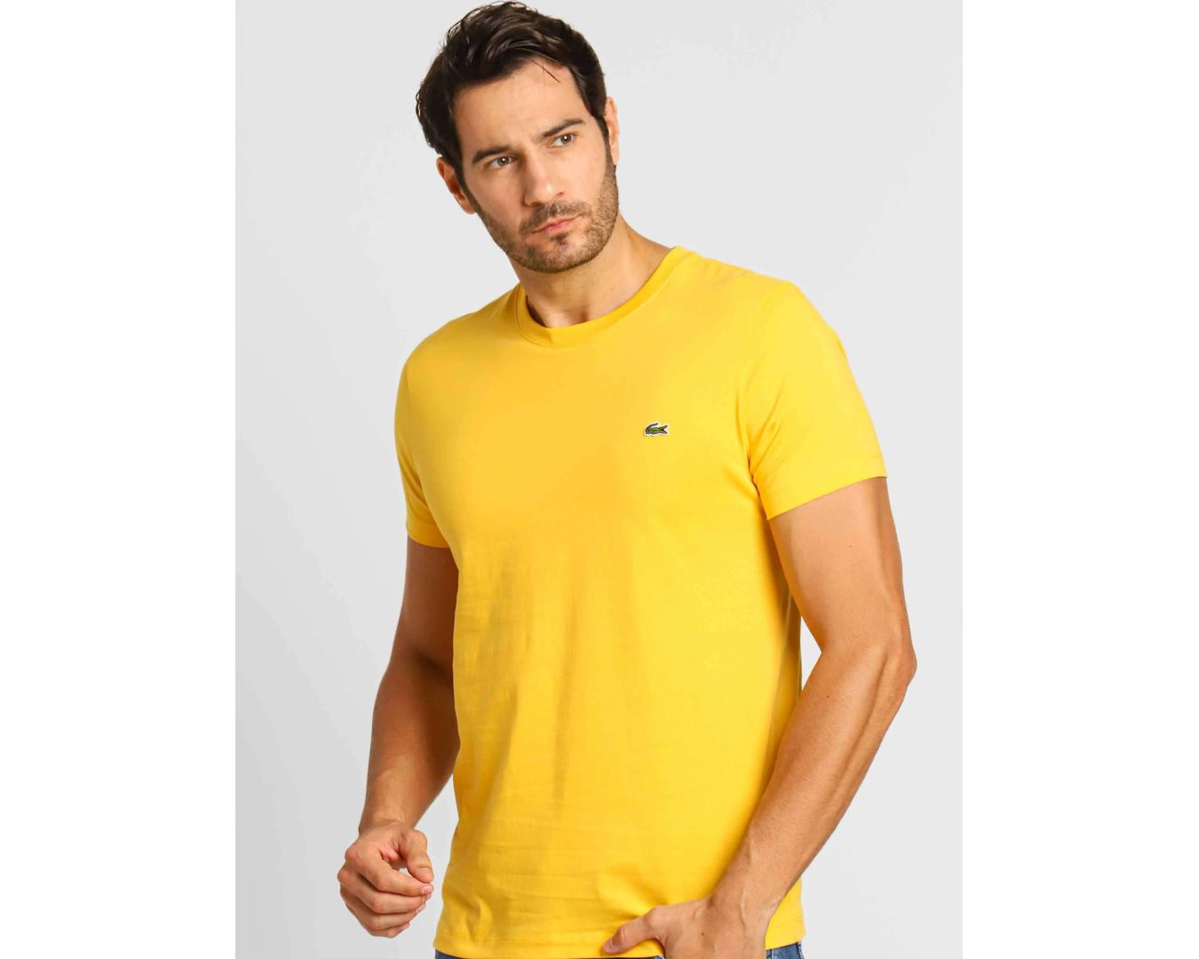 Camiseta Básica Lacoste - Amarelo