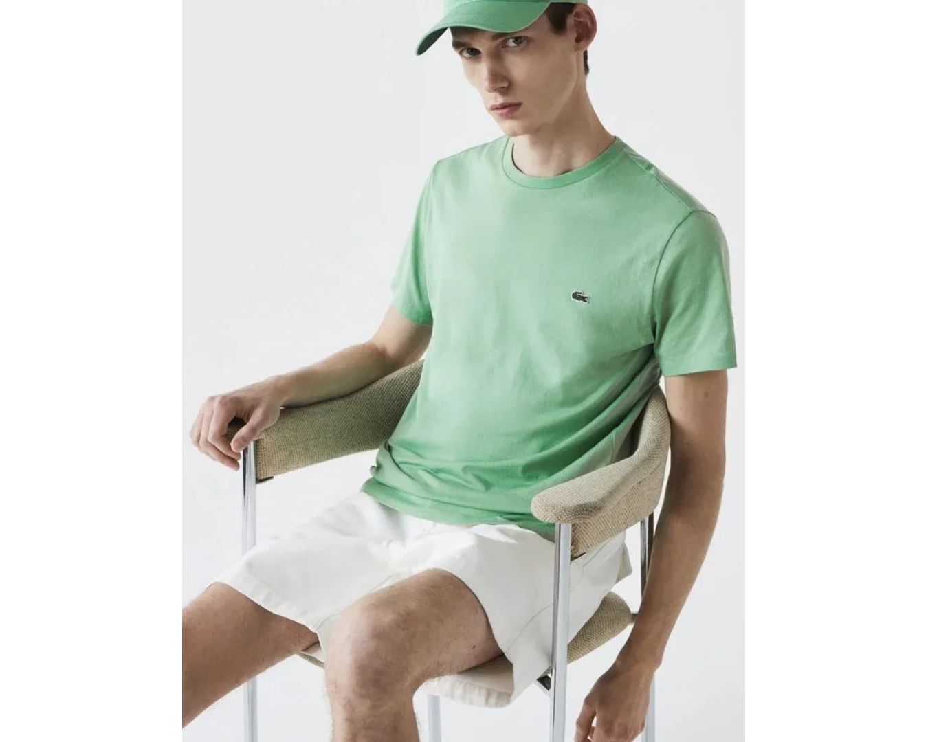 Camiseta Básica Lacoste - Verde Claro 