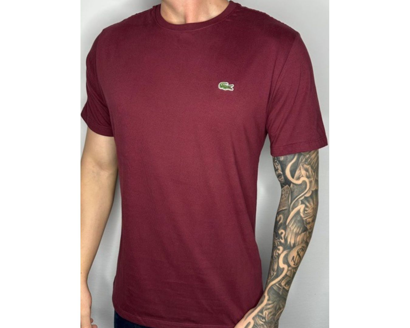 Camiseta Básica Lacoste - Vinho