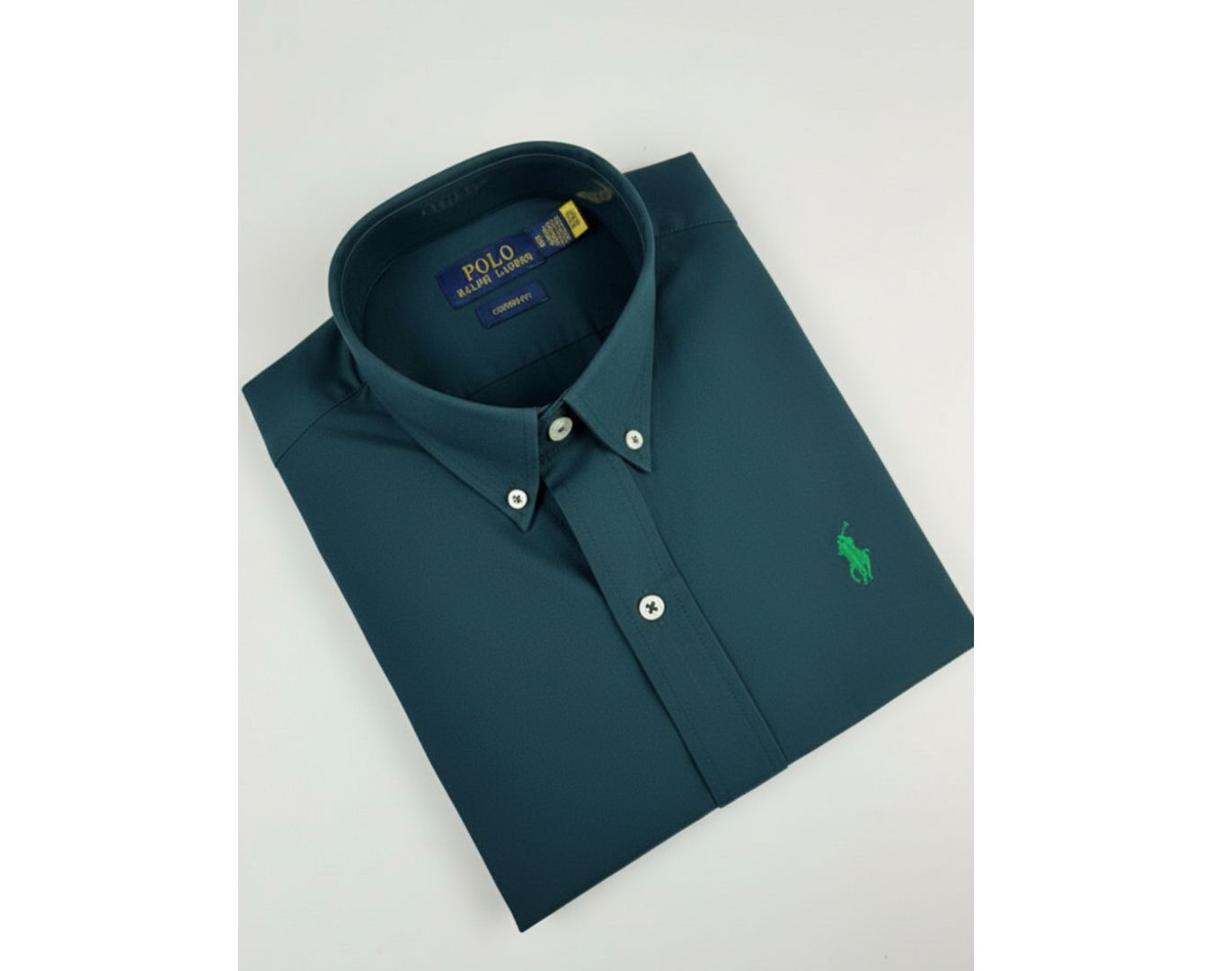 CAMISA SOCIAL MANGA CURTA RALPH LAUREN - AZUL MARINHO