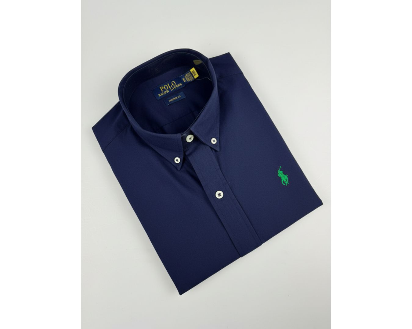 Camisa Social Ralph Lauren Manga Curta - Marinho