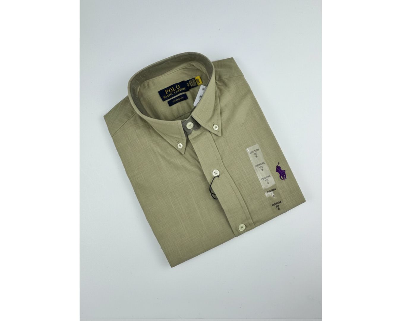 Camisa Social Linho Manga Curta Ralph Lauren - Verde