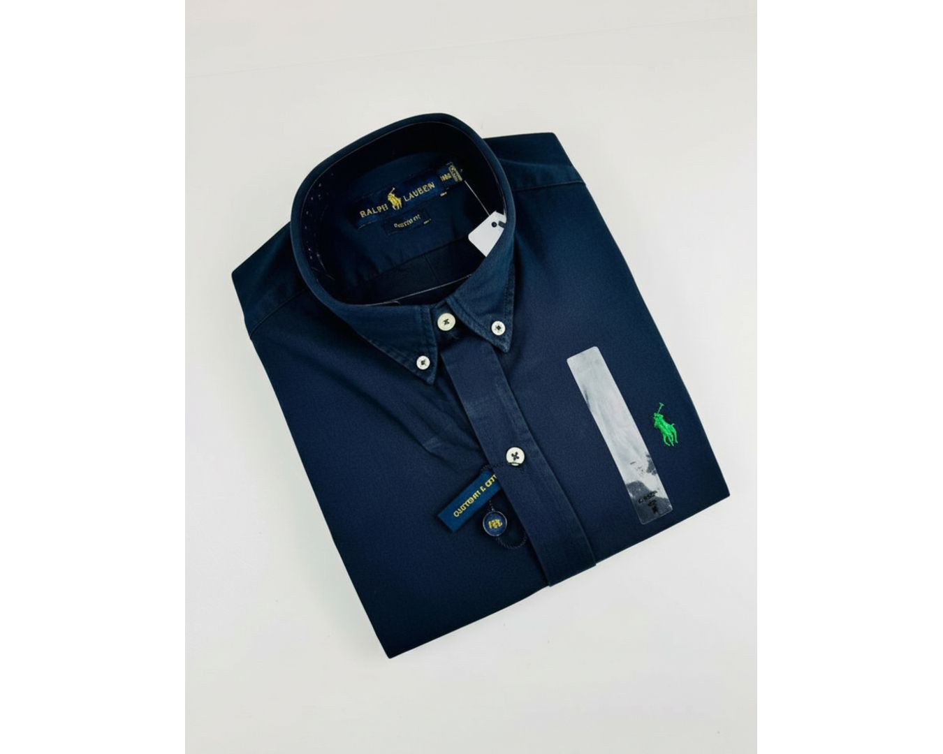 Camisa Social Tinturada Manga Curta Ralph Lauren 