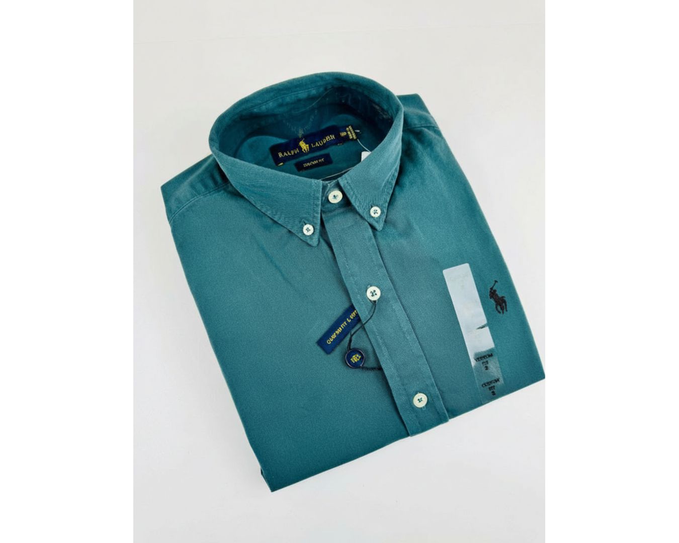 Camisa Social Tinturada Manga Curta Ralph Lauren 