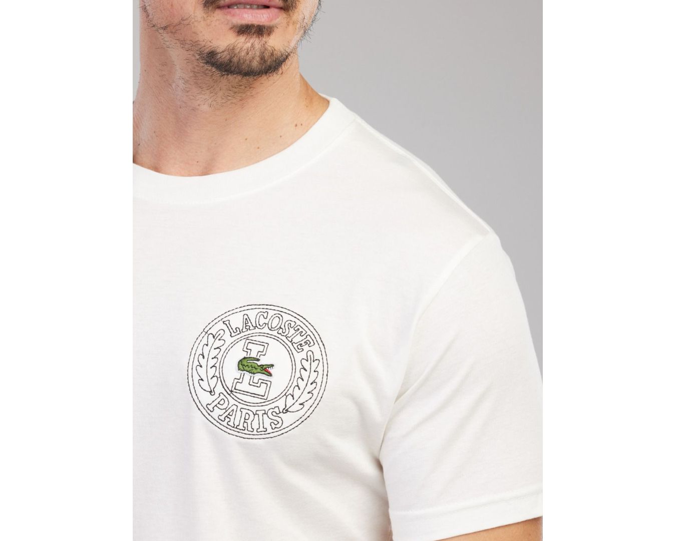 Camiseta Lacoste Diferenciada - Egípcia Branca