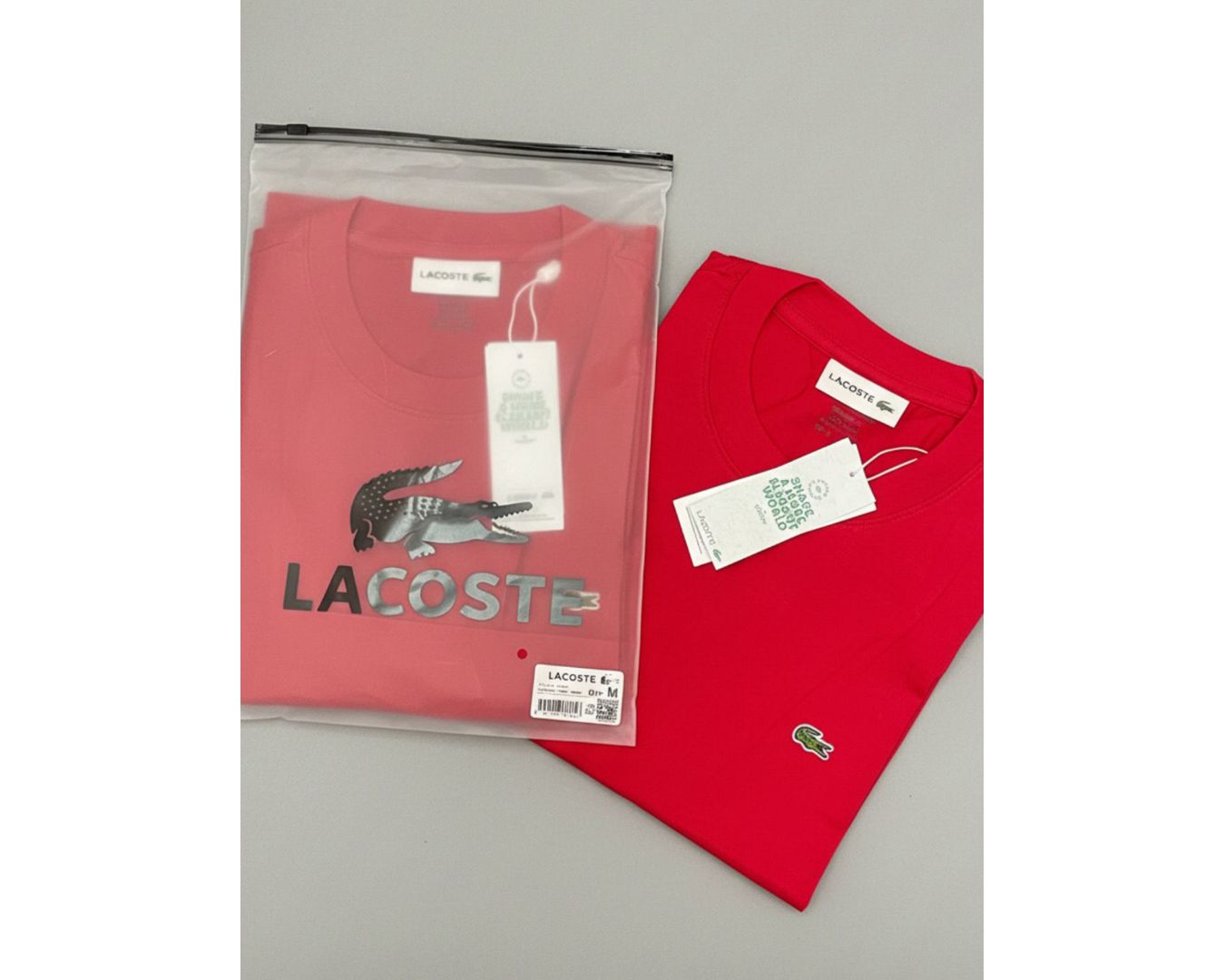 Camiseta Lacoste Vermelha Com Bag - Egípcia 