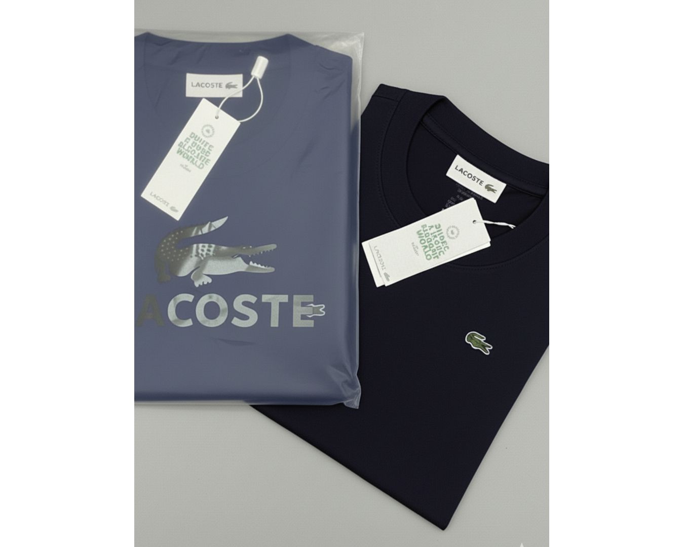 Camiseta Lacoste Azul Marinho Com Bag - Egípcia 