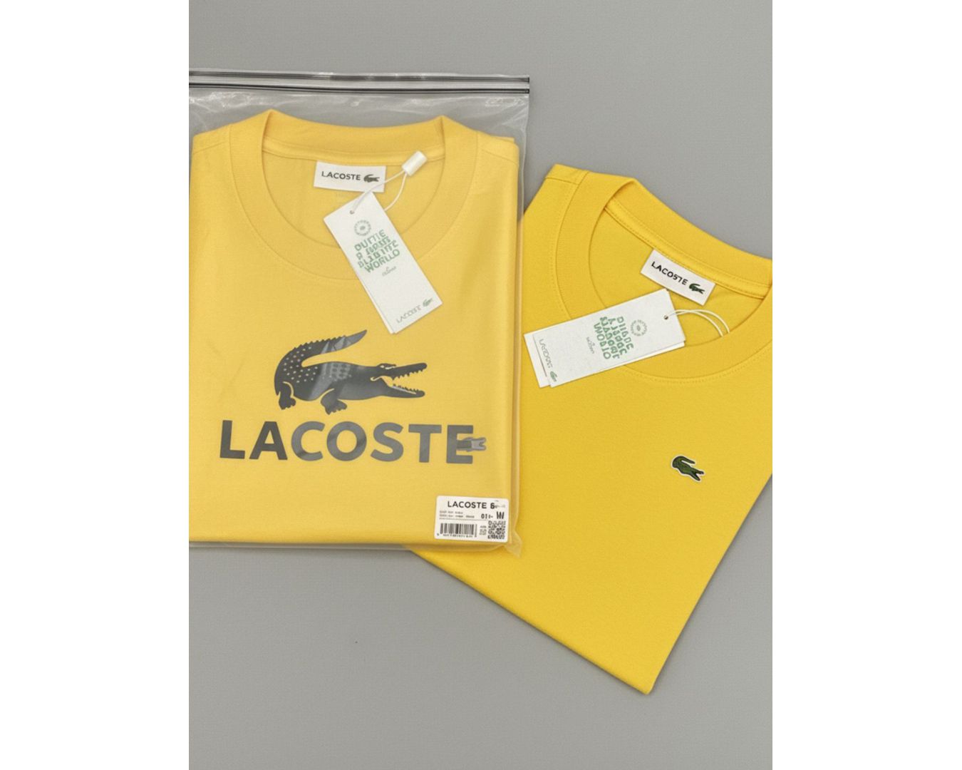 Camiseta Lacoste Amarelo Com Bag - Egípcia 