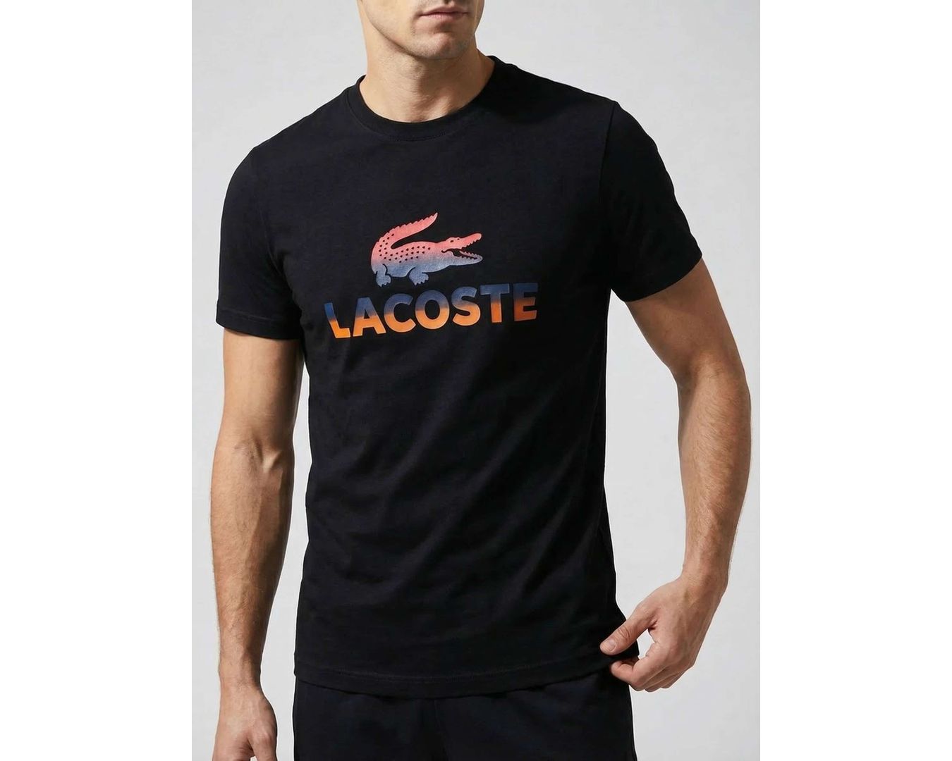 CAMISETA LACOSTE - PRETO