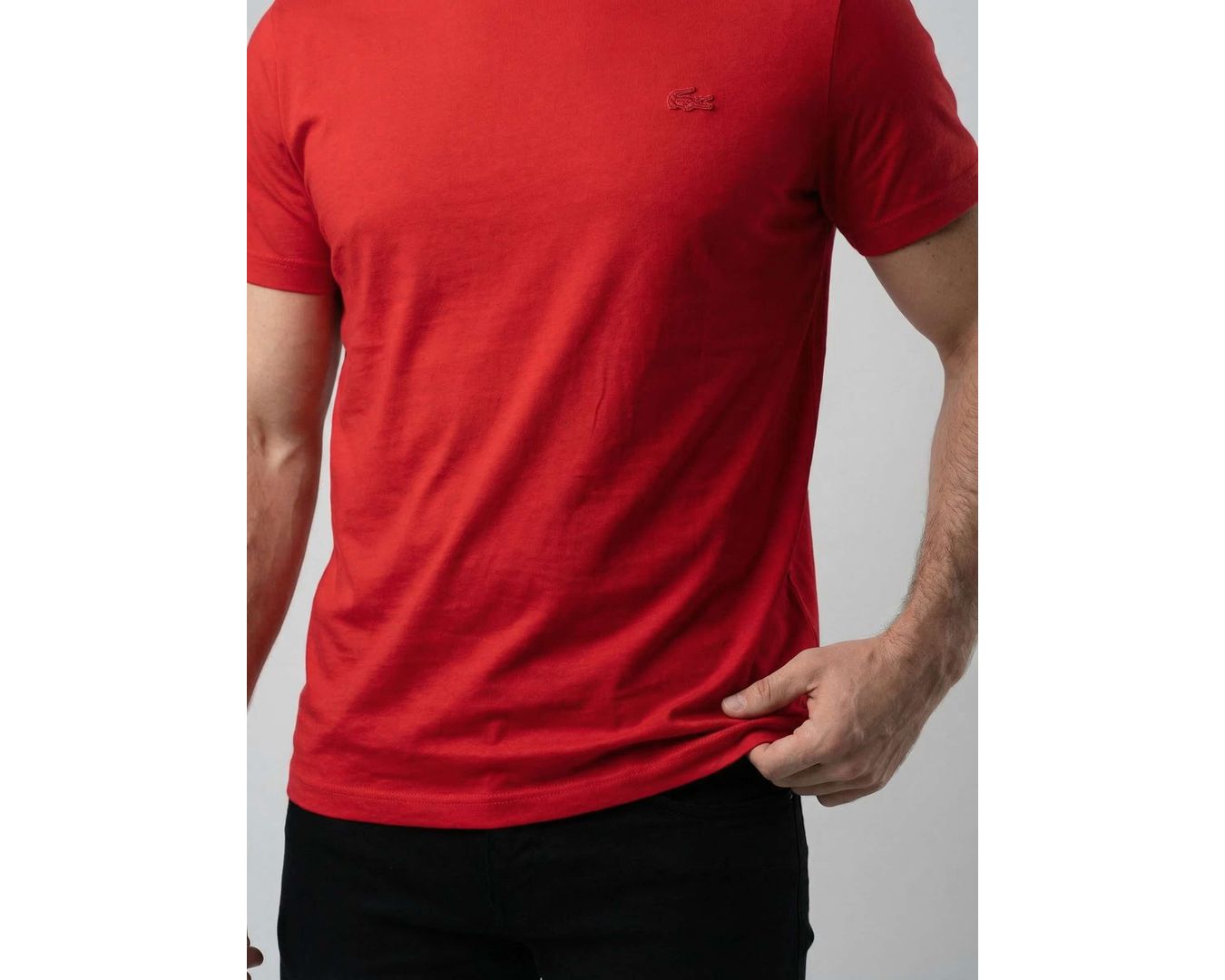 CAMISETA LACOSTE - VERMELHO