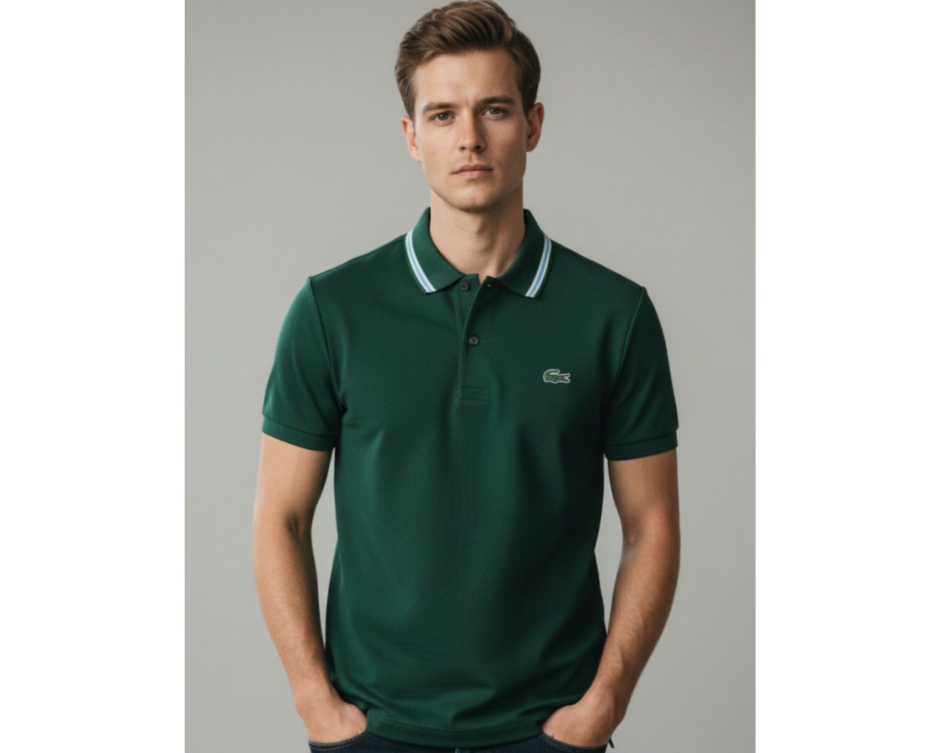 Gola Polo Lacoste Original - Verde Diferenciada