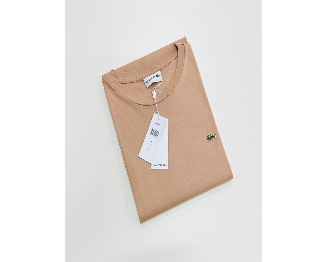 BÁSICA LACOSTE - BEGE ARGILA