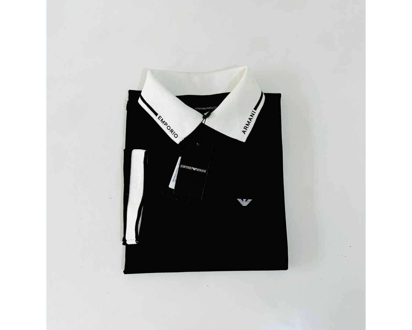 GOLA POLO EMPORIO ARMANI PRETO