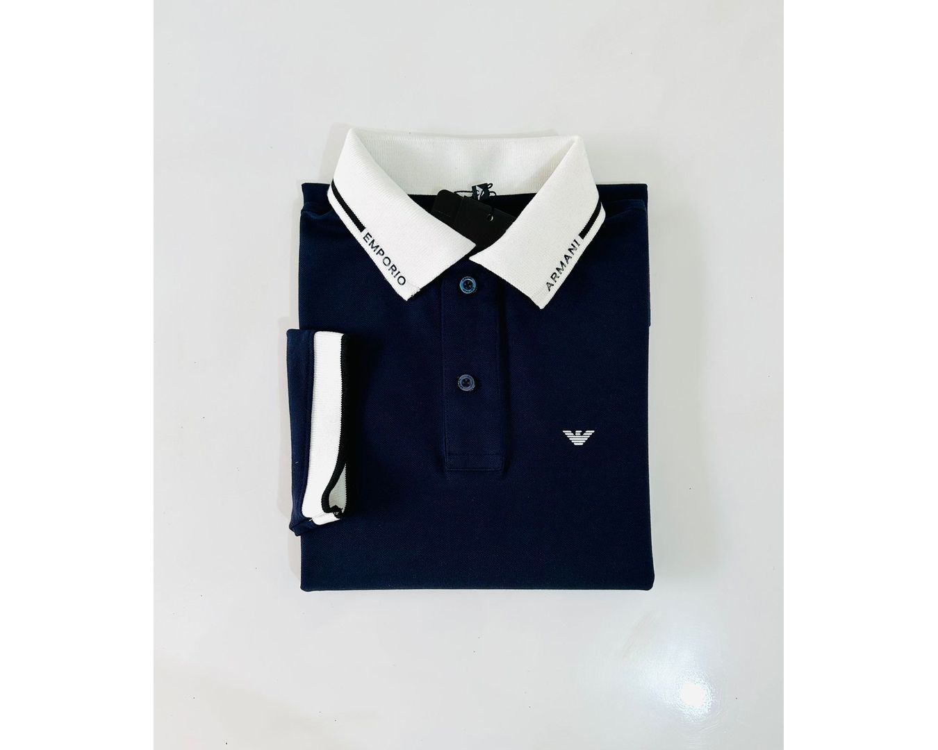 GOLA POLO EMPORIO ARMANI AZUL MARINHO 