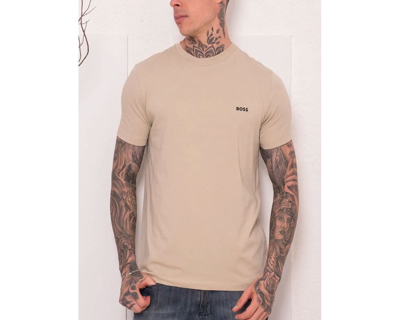 CAMISETA HUGO BOSS - BEGE